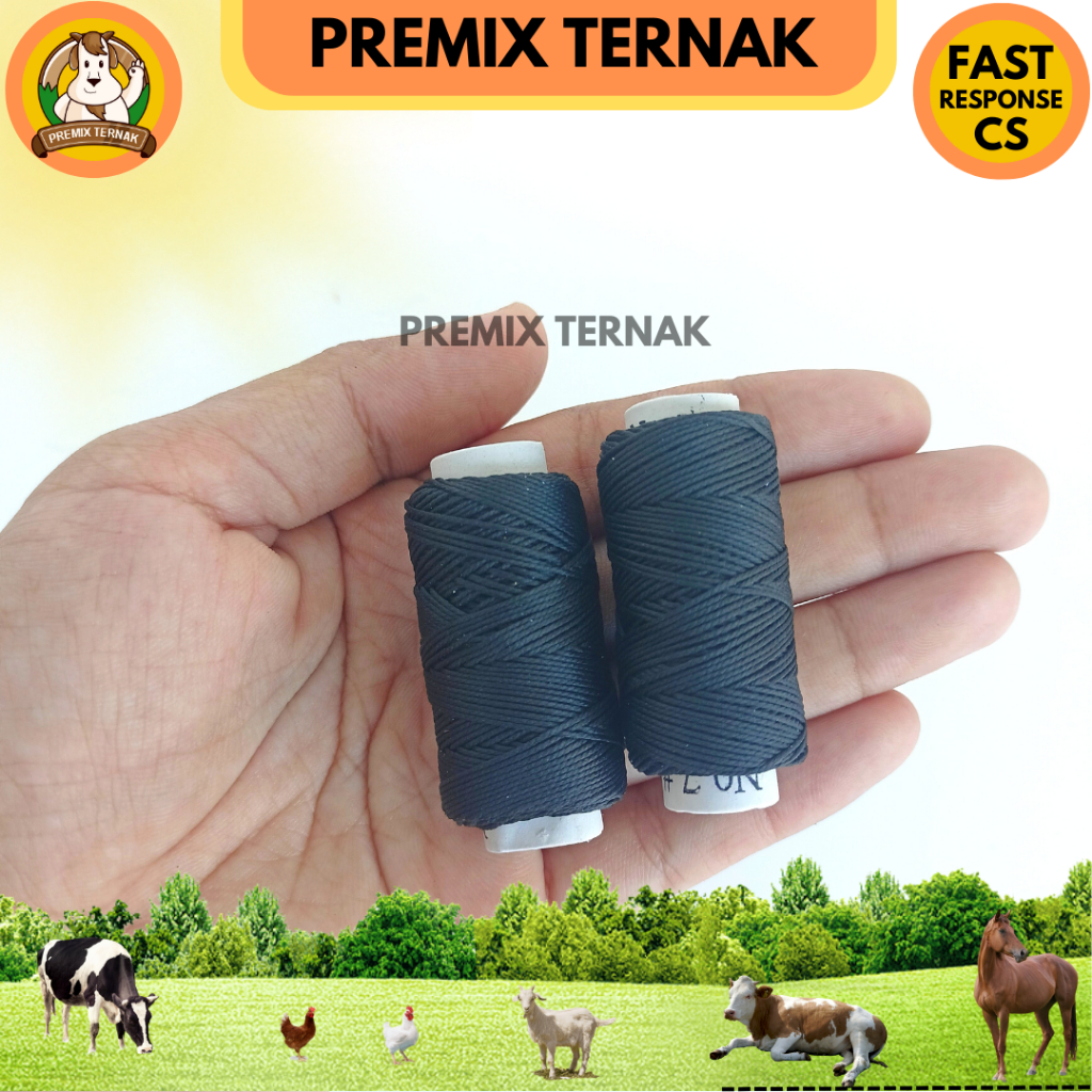 BENANG JAHIT KULIT HEWAN - Benang Silk untuk Prolapsus Sapi Kambing Domba Babi