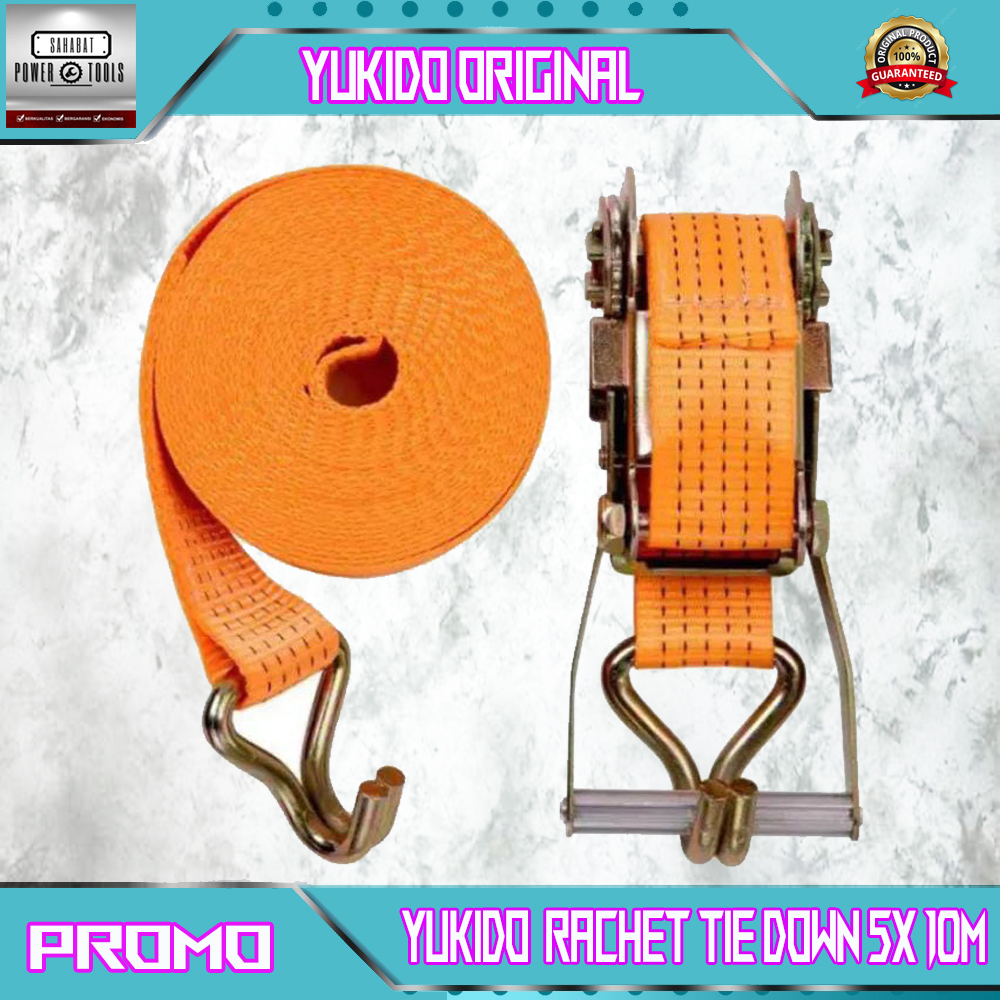 RACHET TIE DOWN 2 INCH X 12meter KREK SOUND SISTEM CARGO LASHING TRACK TREK BELT TRACKBELT TALI PENGIKAT BARANG TRUCK TRUK MOBIL BAK / SEDIA JUGA YANG 5M