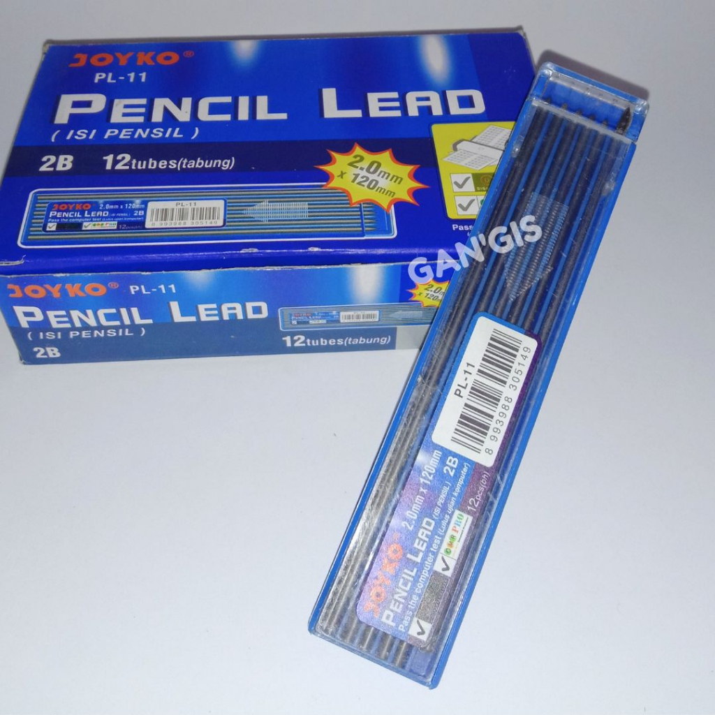 

Isi Pensil Lead / Isi Pensil Mekanik Joyko PL-11 / 2B / 2.0 mm