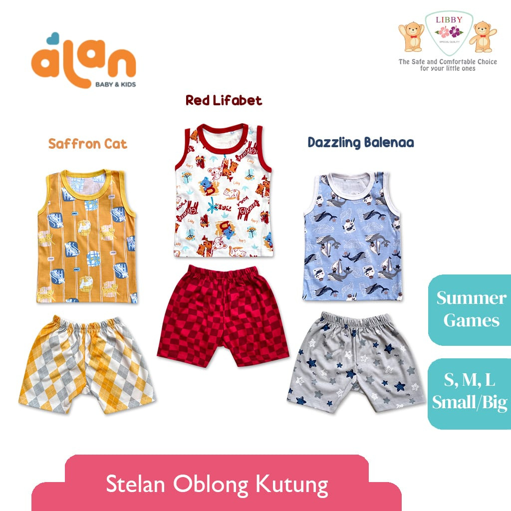 Libby Stelan Oblong Singlet -  3Pcs - Summer Games Series