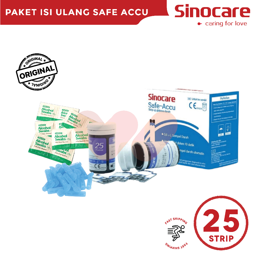 [HEMAT] Strip Sinocare Gula Darah/Strip Alat Cek Gula Darah