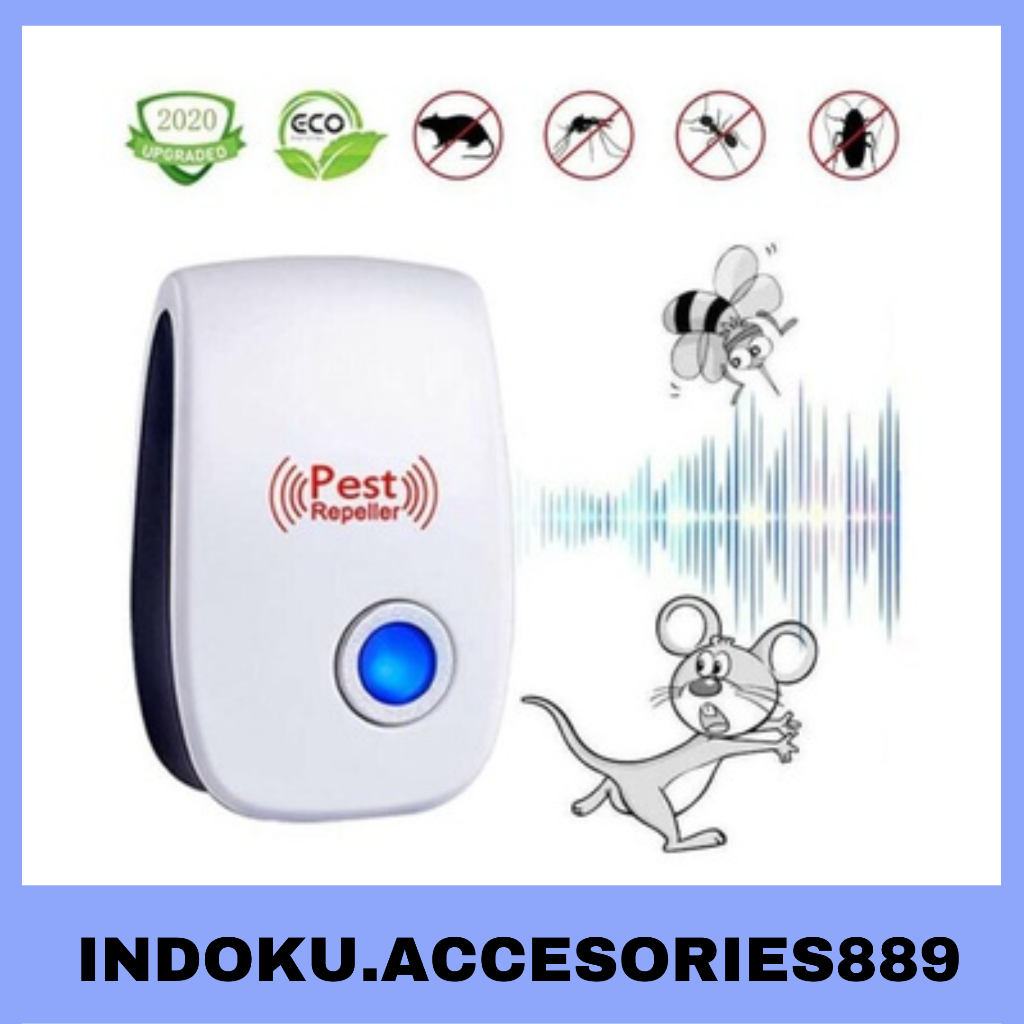 Alat Pengusir Serangga Nyamuk Tikus Lalat Kecoak Pest Reject Repeller Ultra Ultrasonic Anti Hama Ultrasonik Pest