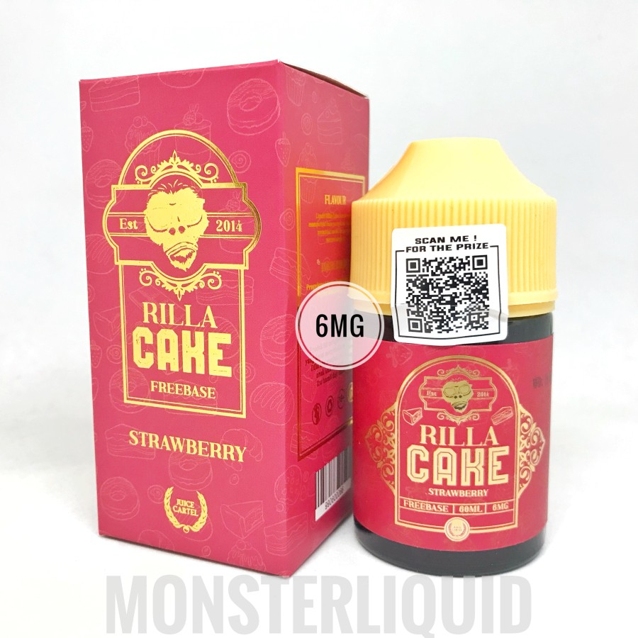 RILLA CAKE V2 STRAWBERRY FREEBASE BY JUICE CARTEL 6MG 60ML