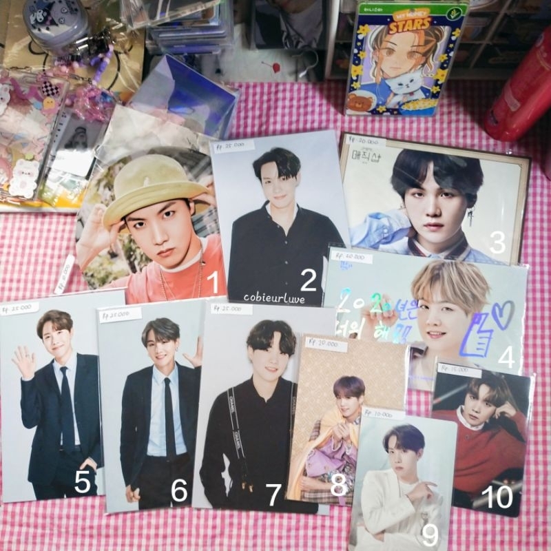 wts bts official postcard mpc suga yoongi hoseok j-hope bangbang con bbc season greetings sg persona