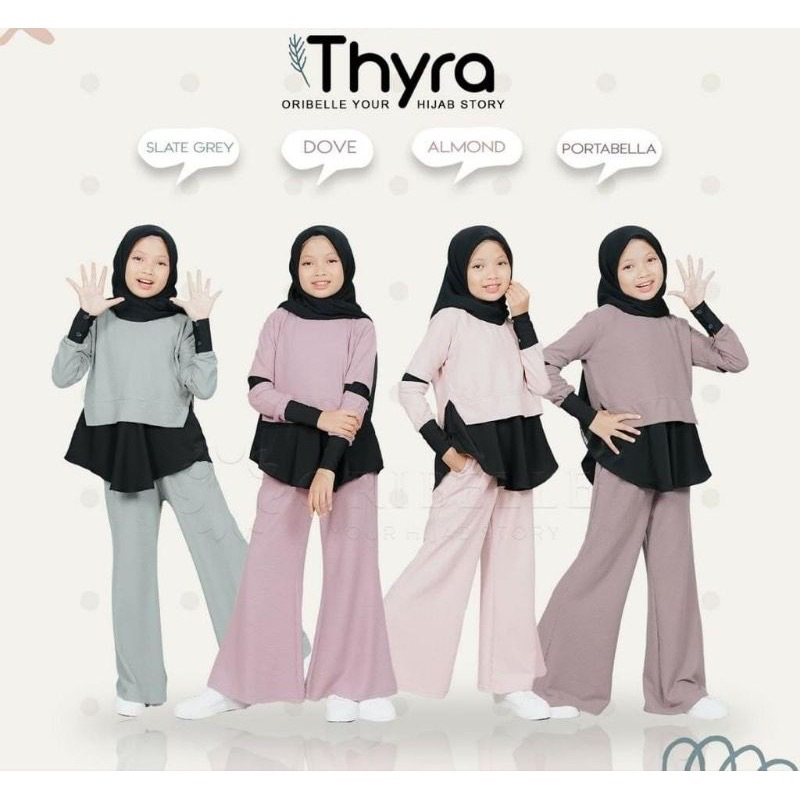 Thyra set kids / set anak perempuan usia 9-11 tahun