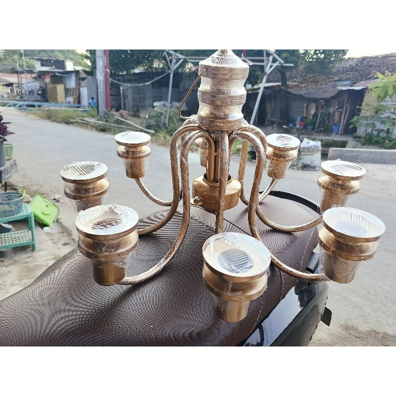 lampu gantung dekorasi cap lampu gantung cabang 8 kap lampu kekinian