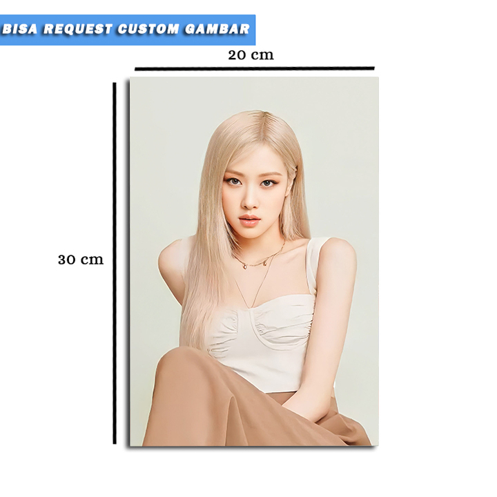 Poster Kayu Lisa Blackpink Ukuran 20x30 cm/Hiasan Dinding Lisa Blackpink/Poster Lisa Blackpink