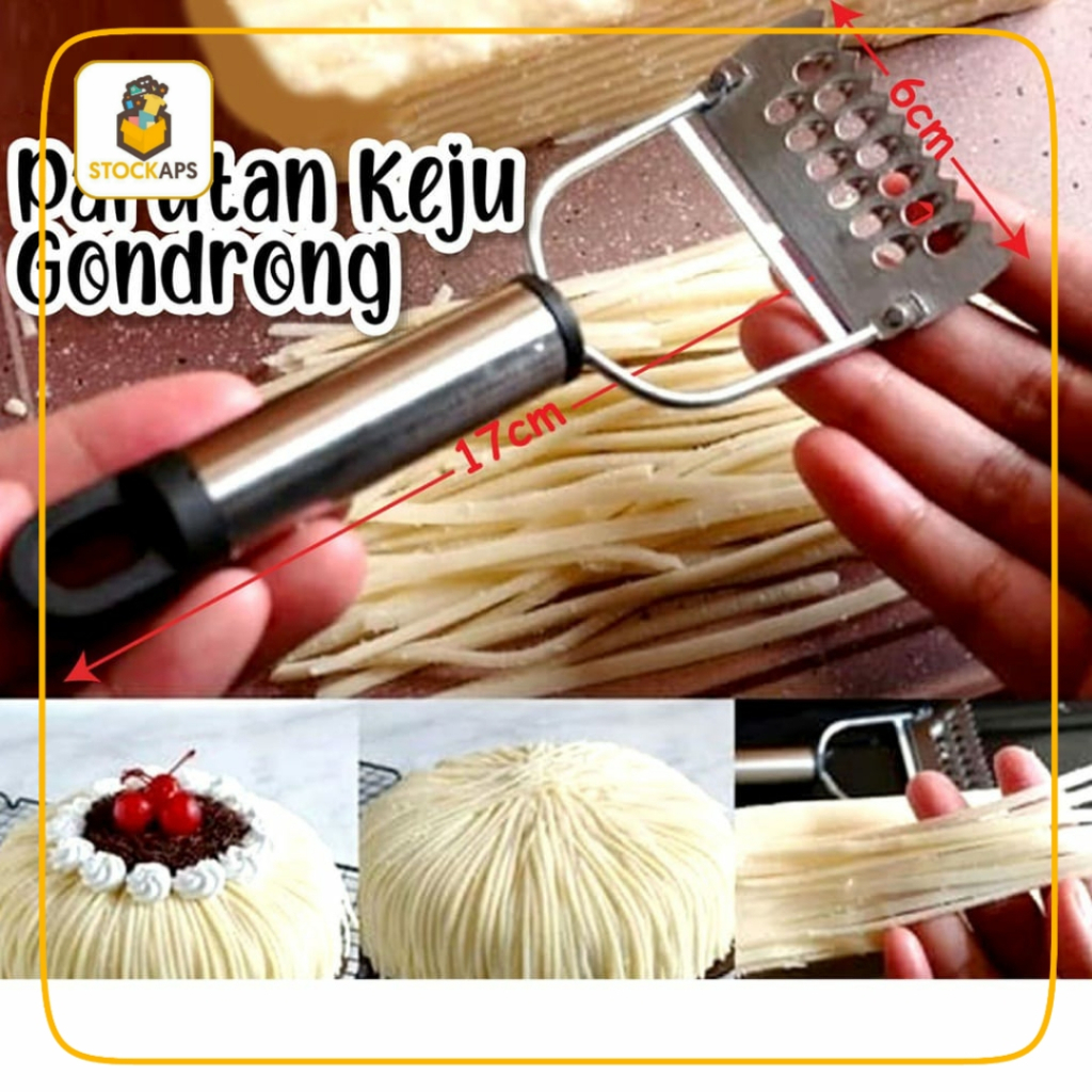 Parutan Keju Gondrong / Parutan Keju Mutifungsi / Parutan Keju / Parutan Keju Stainless