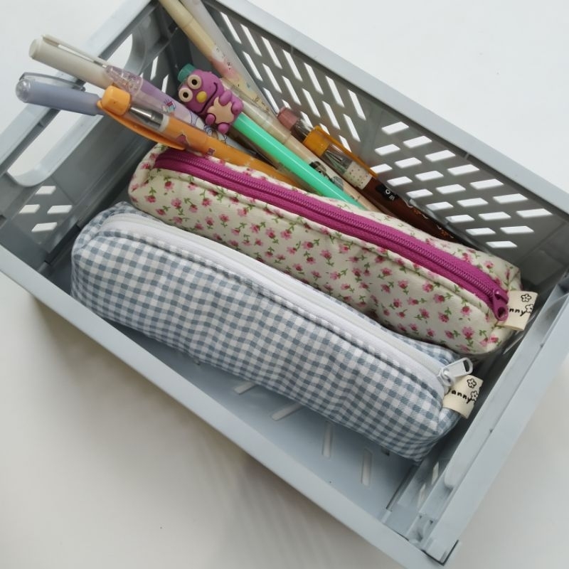 

BOMI PENCIL CASE FLOWERS/ TEMPAT PENCIL/ POUCH PENCIL/ STATIONARY