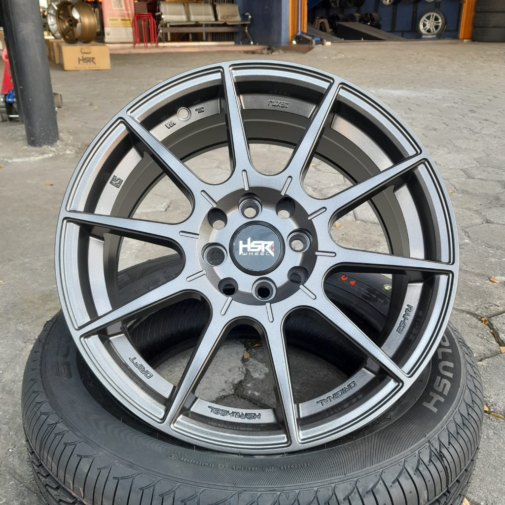 velg racing hsr Rai-S2v Ring 16 Lebar 7 velg mobil Cenfero Datsun GO Freed