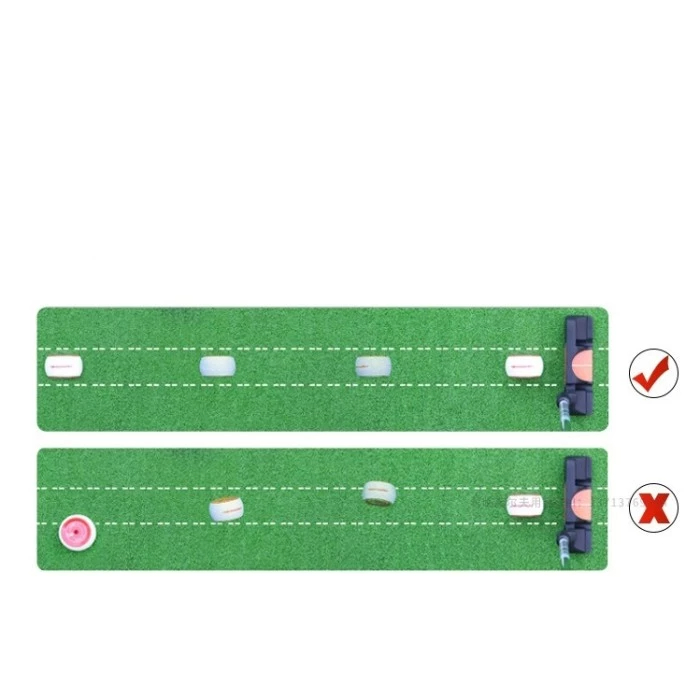 Bola Golf Dua Lapis Bola Golf Flat Datar Latihan Putting Flat Putter Akurasi Pukulan