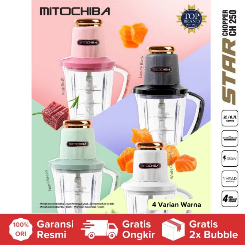 CHOPPER FOOD MITO MITOCHIBA CH 200 CH200 / CH 100 CH100 BLENDER DAGING BUMBU BUAH MURAH ORIGINAL GARANSI