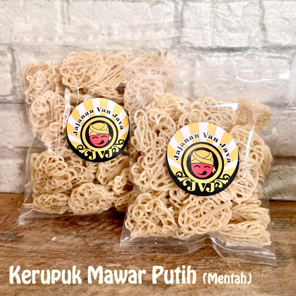 

KERUPUK SEBLAK MAWAR PUTIH - KRUPUK KERITING KECIL Mentah - Krupuk Seblak Rafael