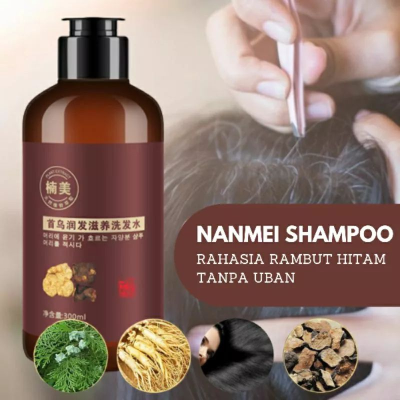 shampoo herbal penghilang uban permanen 100% original