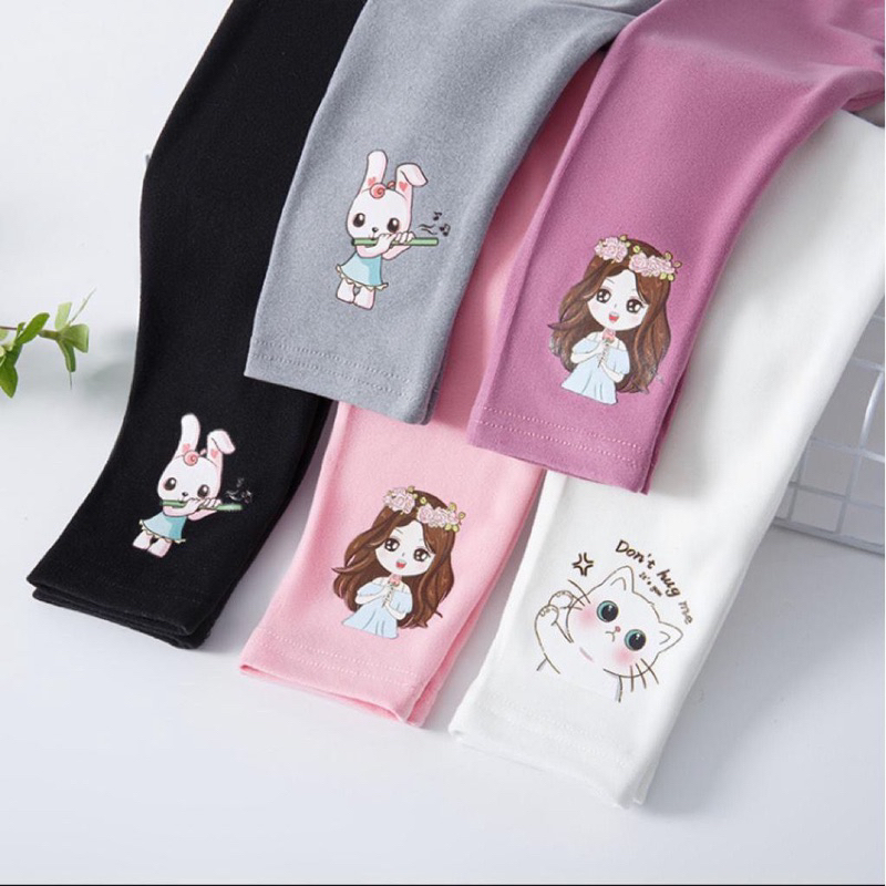 Paket Hemat 3pcs LEGGING ANAK IMPORT KOREA