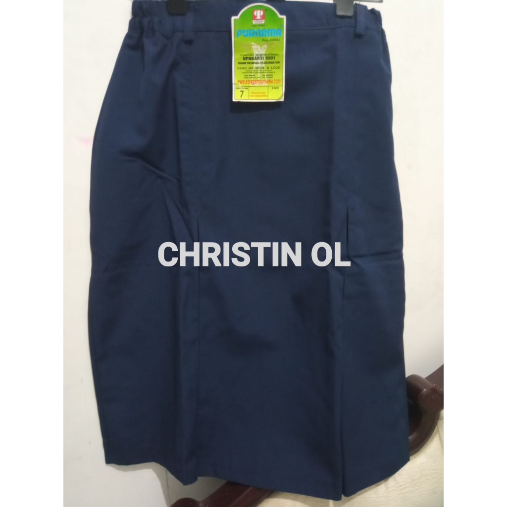 ROK SMP PURNAMA GREEN LABEL/LAILA PURNAMA/LUMAYAN/ROK BIRU DONGKER PENDEK PURNAMA