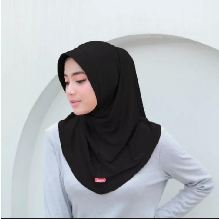 Kerudung Instan Olahraga Bergo Sport//Hijab Sport Polos Trend Kekinian