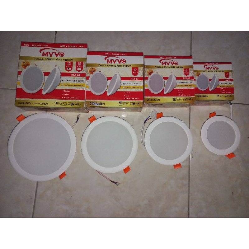 Myvo Lampu Panel Downlight LED PREMIUM Inbow SNI BISA COD