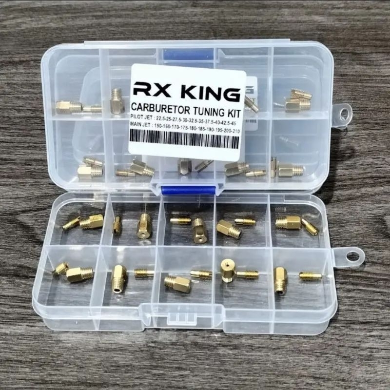 spuyer set pilot jet main jet rx king rxk tuningkit paketan isi 10set