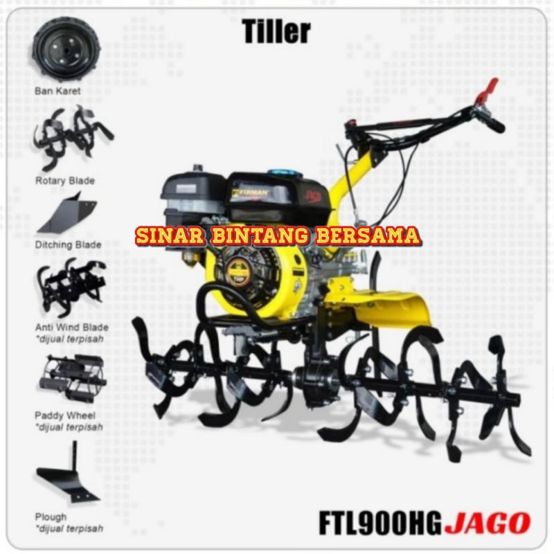 TRAKTOR FIRMAN FTL 900 HG JAGO | CULTIVATOR BAJAK LADANG