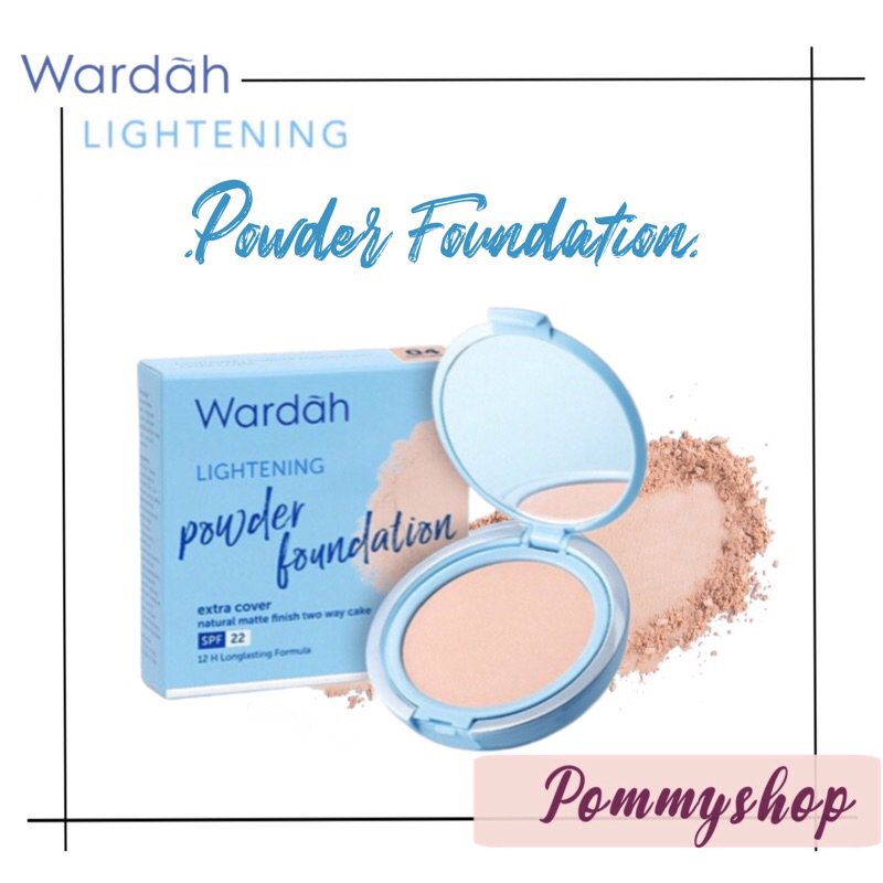 Wardah Lightening Powder Foundation Light Feel &amp; Extra Cover | Bedak | Foundation