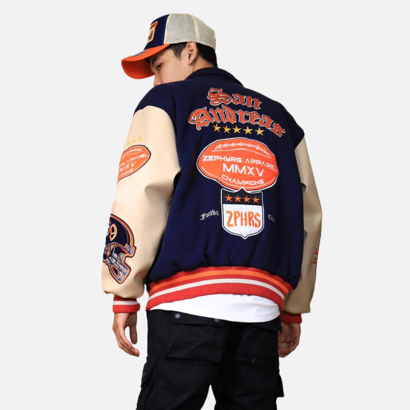 VARSITY JACKET ZEPHYRS SAN ANDREAS FULL BORDIR