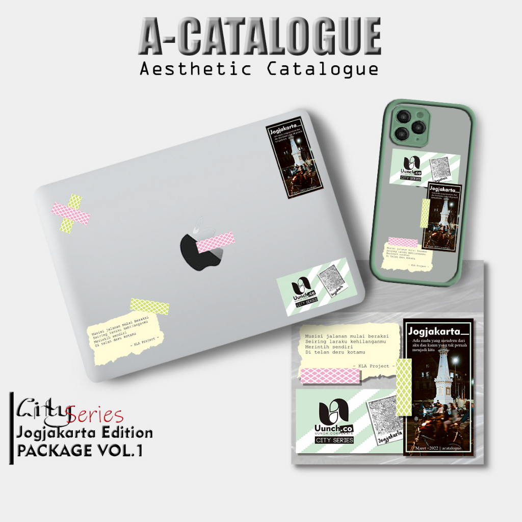 

Sticker Aesthetic Catalogue Waterprooft Compilation Hypebeast City Series Icon Logo || JOGJAKARTA EDITION