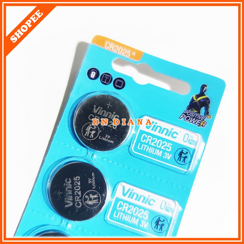 baterai vinnic CR2025 batrai CR-2025 batre CR 2025 lithium 3V
