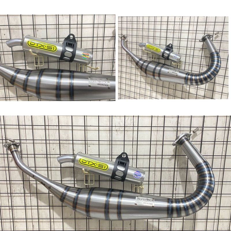 Knalpot Rx- King/ Rx-Spesial plat galvanis model kolong Repsol X Silincer Silver Pro SE Original dtx