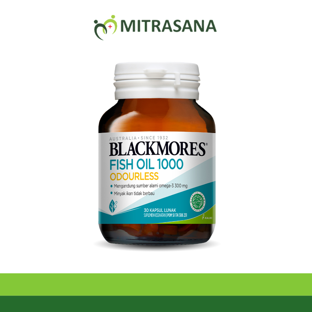 Blackmores Odourless Fish Oil 1000 - 30 Kapsul - Memelihara Kesehatan