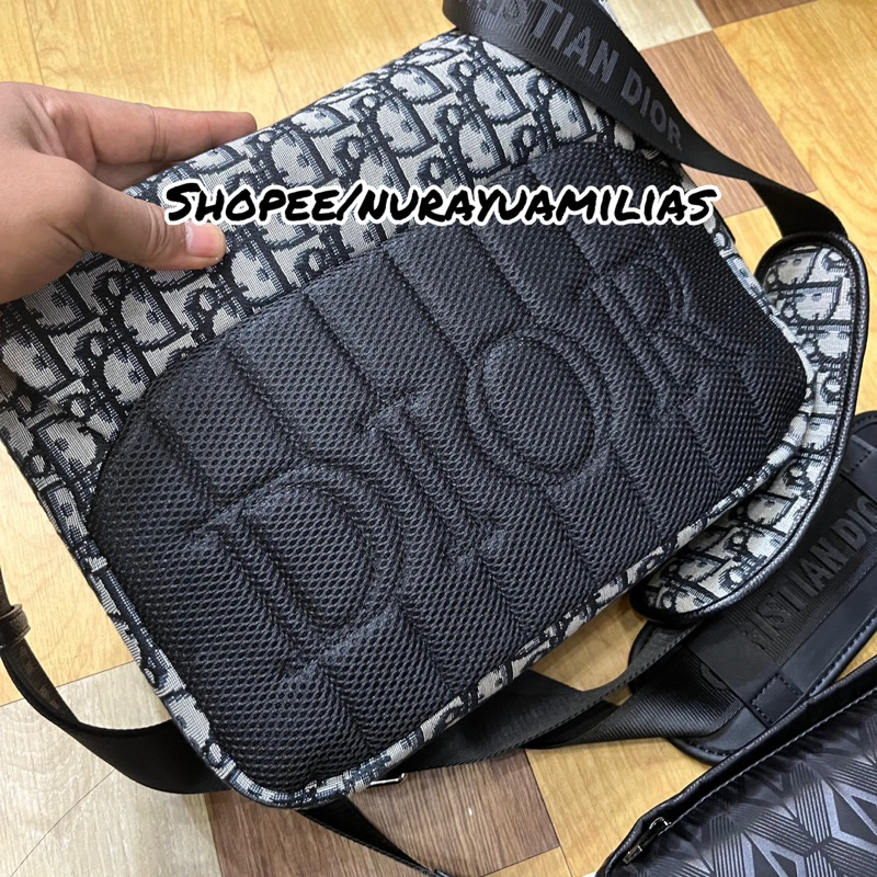 Tas pria wanita Cristiyyan D!0r Mirror Original import messenger bag men tas slempang pria branded