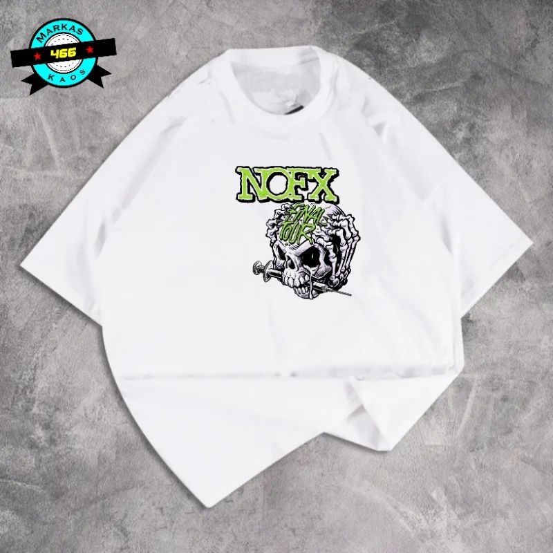 GRATIS ONGKIR | COD | Kaos Distro NOFX Final Tour | Katun 20s | T-shirt NOFX Final Tour | Bisa Custo