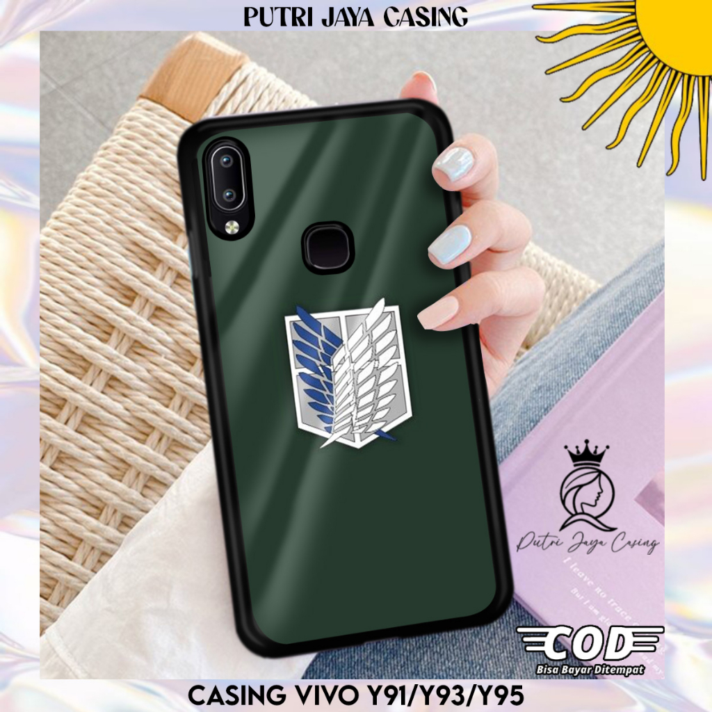 Case Hp Vivo Y91 Y93 Y95 casing Vivo Y91 Y93 Y95 Motif AOT Casing Terbaru Case Karakter Lucu Casing 