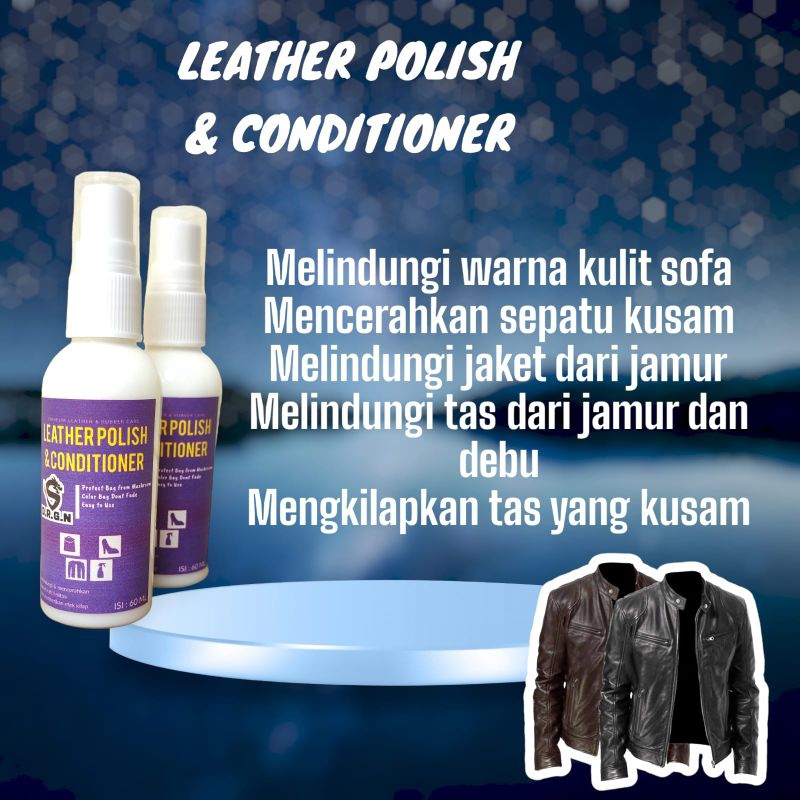 Cairan Pembersih dan Pengkilap Jaket Kulit Tas Kulit Sepatu Kulit Semir Leather