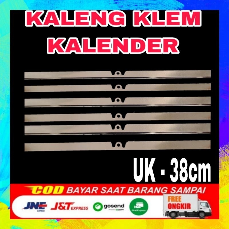 

klip kalender 38cm / kaleng klem kalender / klem seng kalender / klip kalender