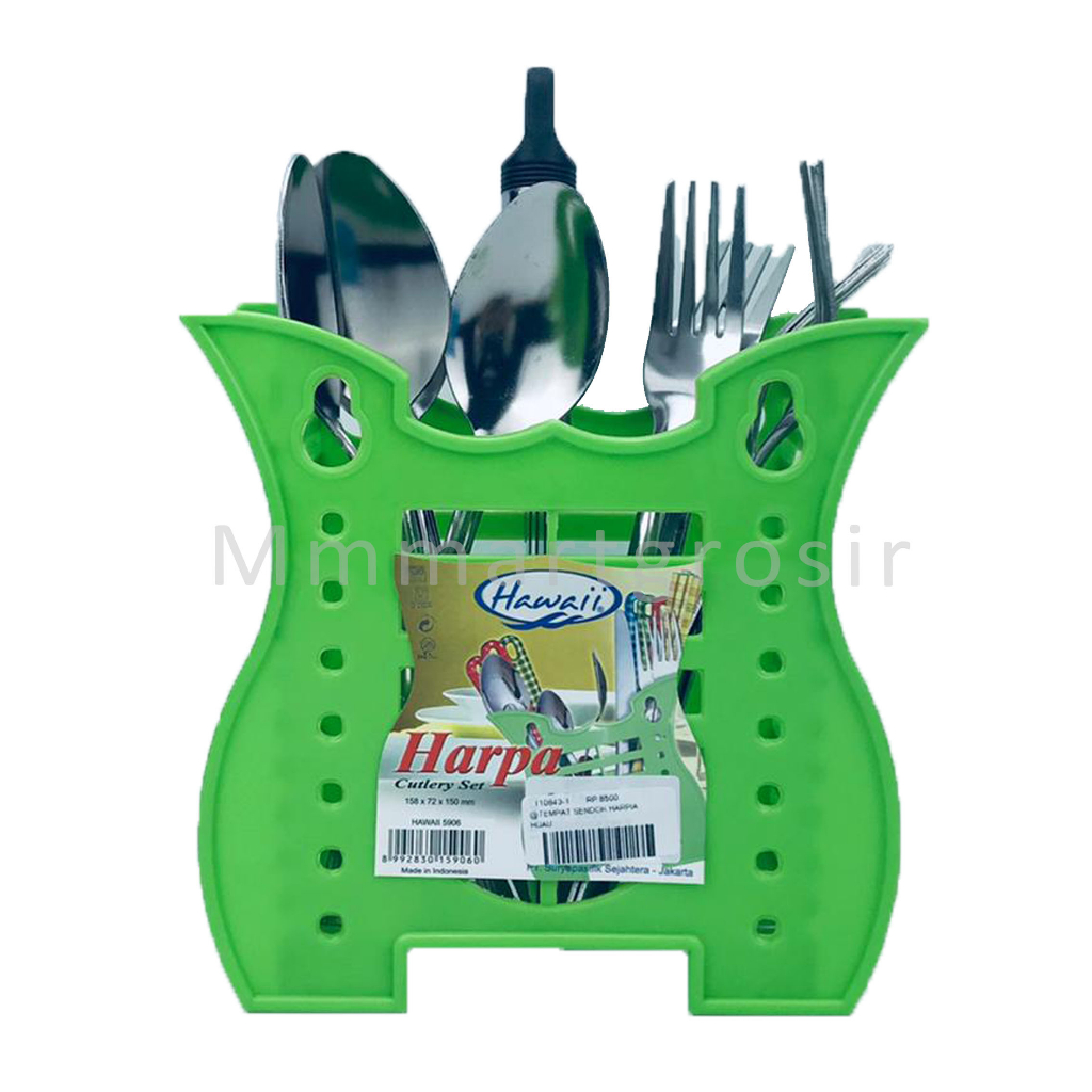 Tempat Sendok Hawaii 5906 / Tempat Sendok &amp; Garpu Harpa / Cutlery Set