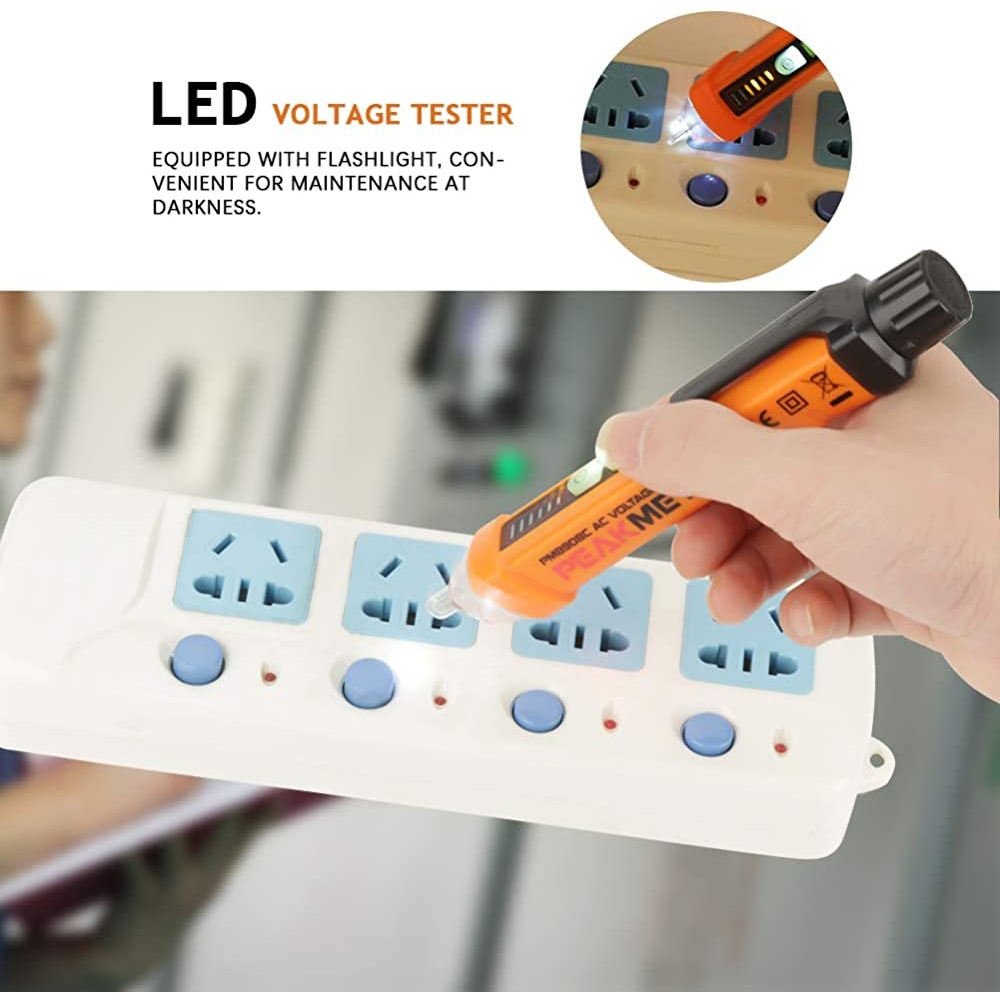 PEAKMETER PM8908C - Non-Contact AC Voltage Detector Test Pen