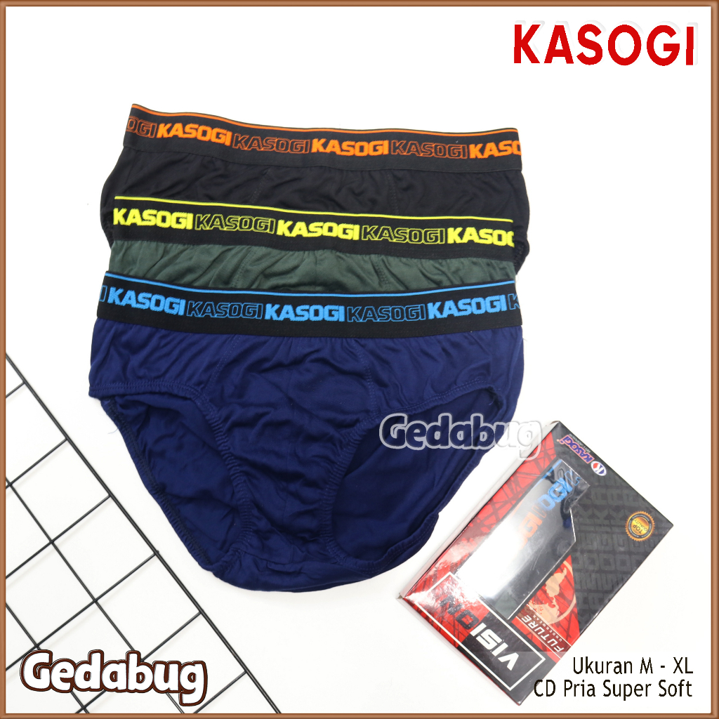 CD KASOGI Vision Future / Vision / Celana Dalam Pria Karet Boxer Tebal | Gedabug