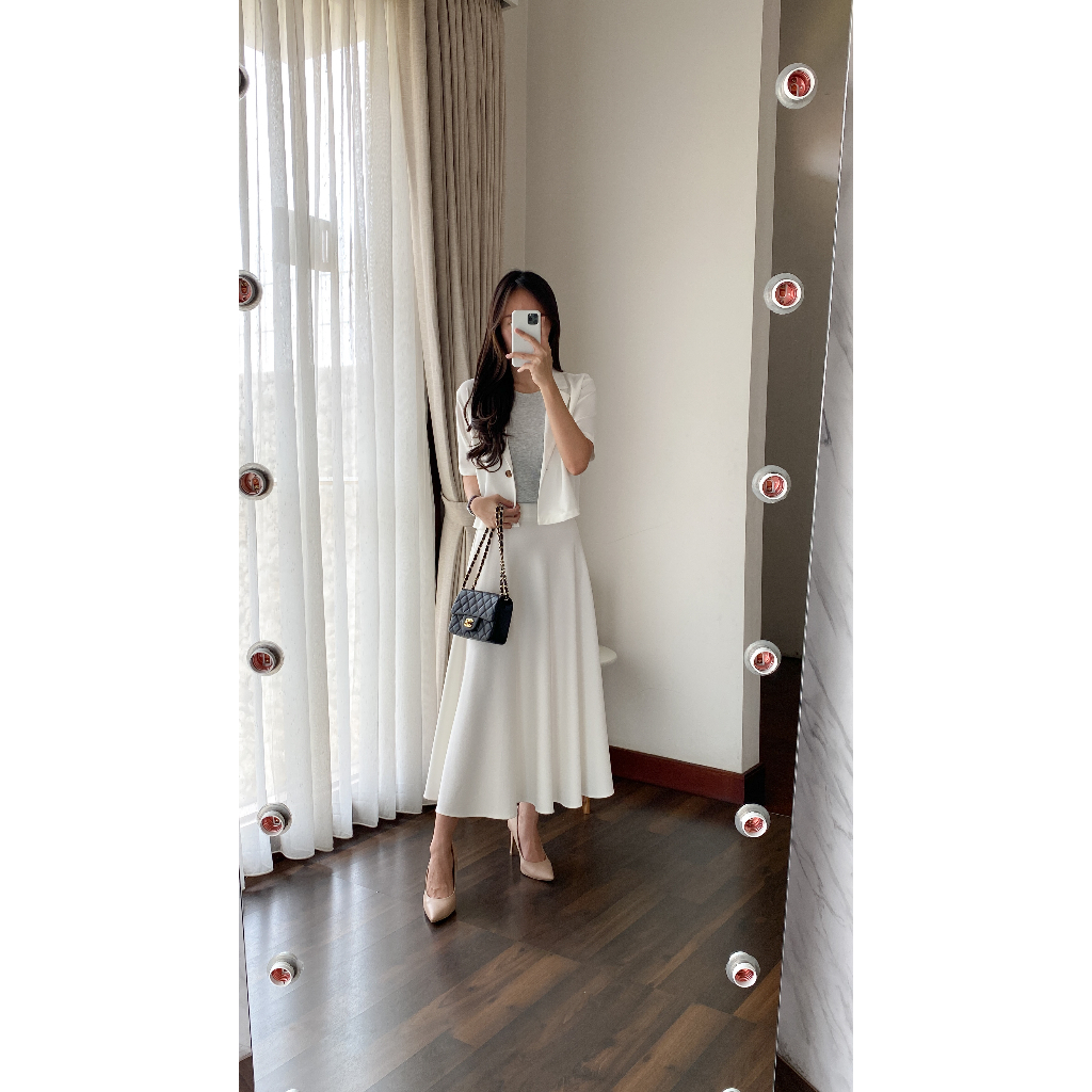 blaire skirt off white