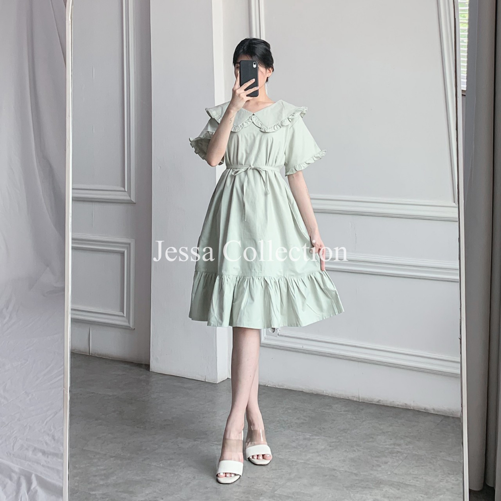 Premium Kalsia Collar Dress TH 458 COTTON