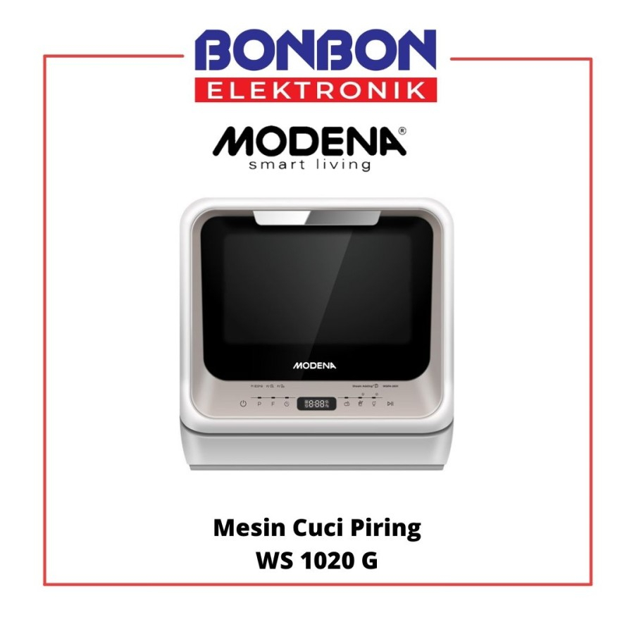 Modena Dishwasher Semplice WS 1020 G / Mesin Cuci Piring WS 1020G