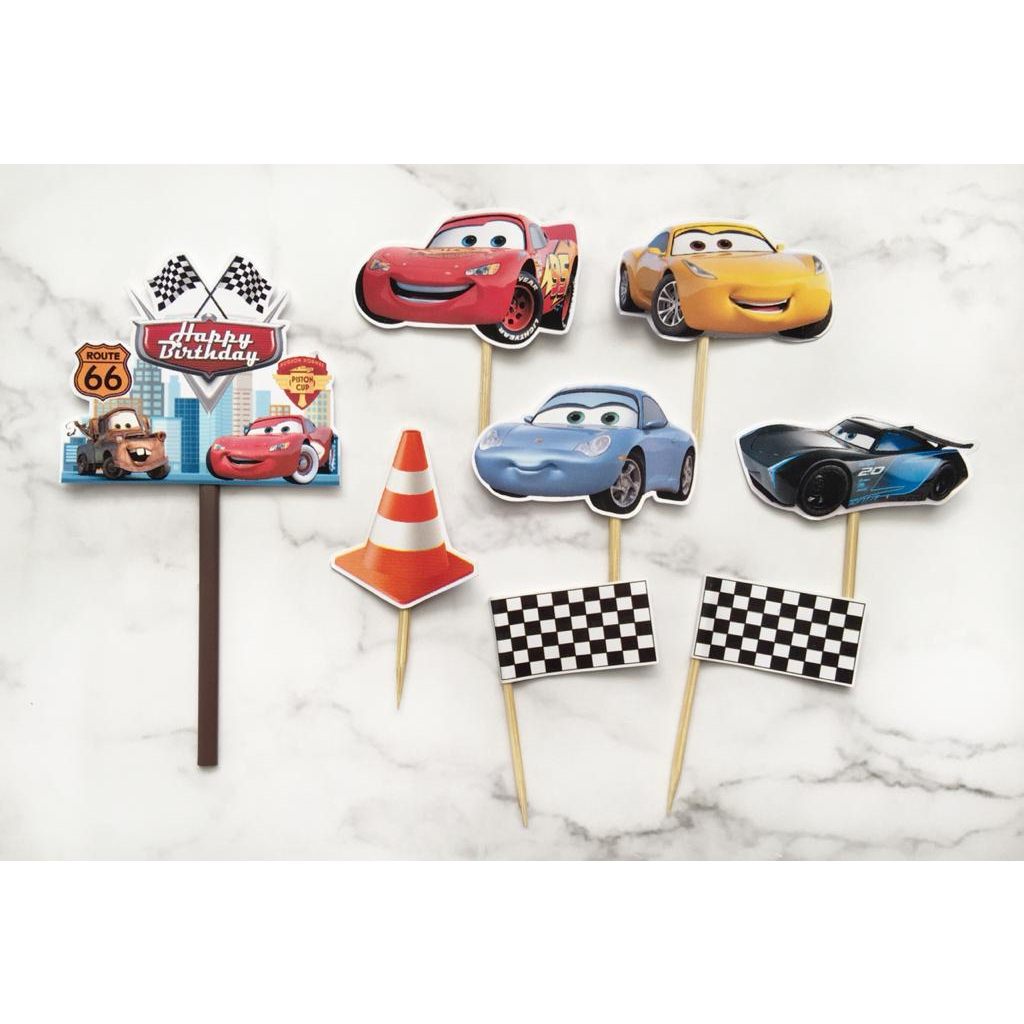

Hiasan kue CARS dekorasi pudding snack hampers MOBIL