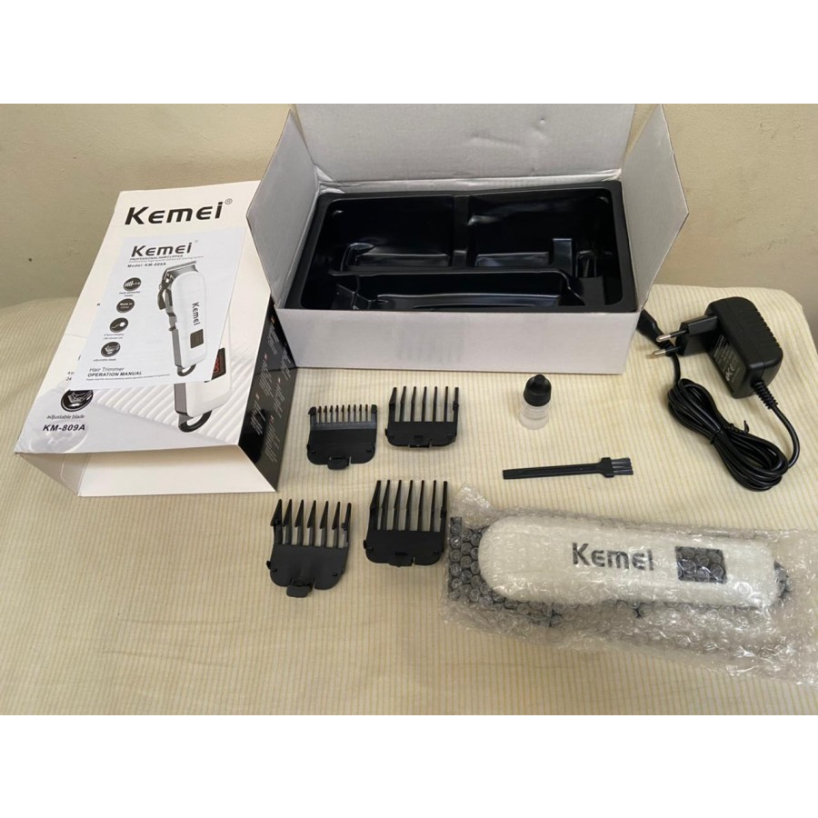 Hair Clipper Kemei KM-809A Alat Mesin Cukur Rambut - km 809a