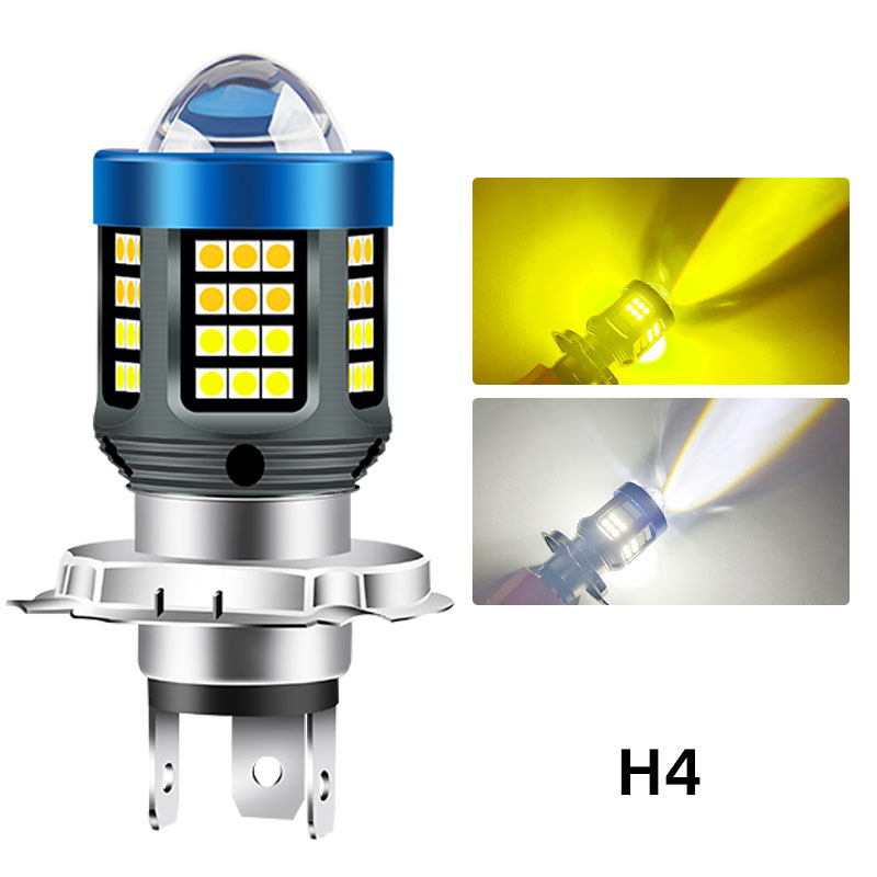 LED Canbus Lampu Depan Motor T19 P15D H4 BA20D Sepeda Motor H6 Led Moto Bohlam AC DC 12V 24V Lensa Putih kuning Hi Lo Lampu Skuter