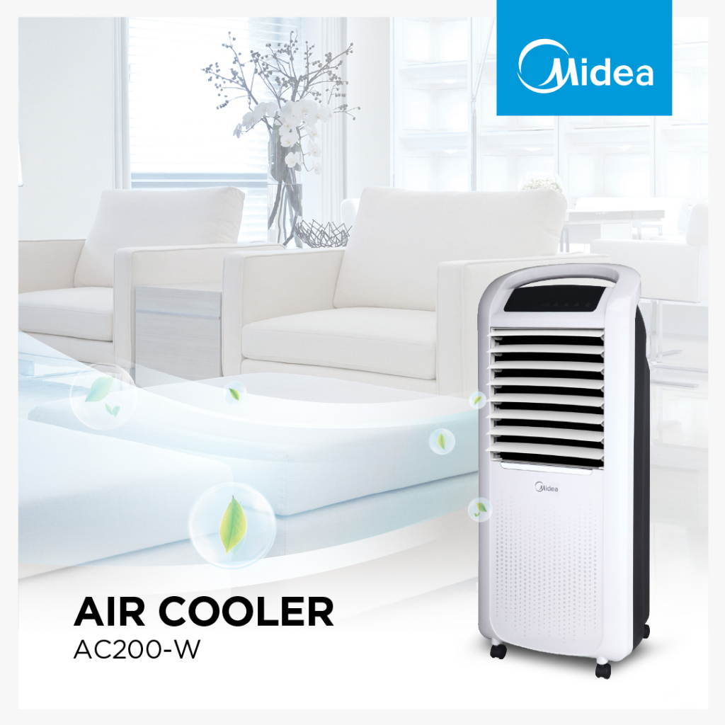 Midea Air Cooler AC200W Penyejuk Ruangan 15Lt  Filter