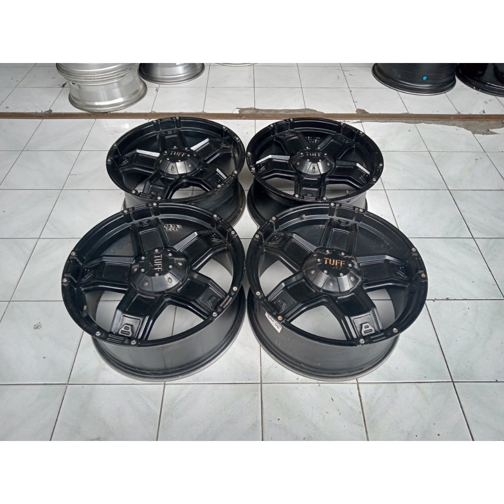 VELG MOBIL BEKAS OFFROAD TUFF RING 20x9,5 PCD 6x139,7 SURABAYA