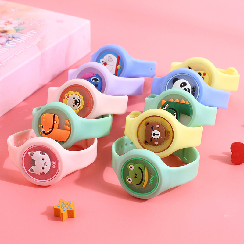 HIPPO LAND WBS COD Gelang Bentuk Jam Tangan Bayi Clip Anti Nyamuk Anak Karakter kartun Lucu Anti Air 150