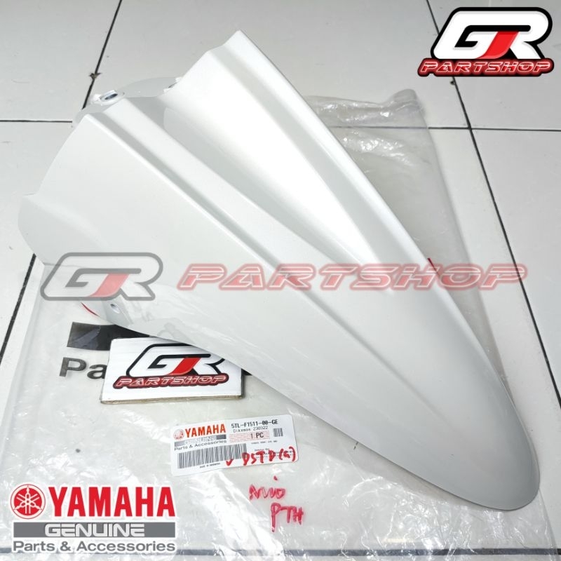 spakbor depan 5TL mio sporty putih ori ygp original yamaha slebor fender