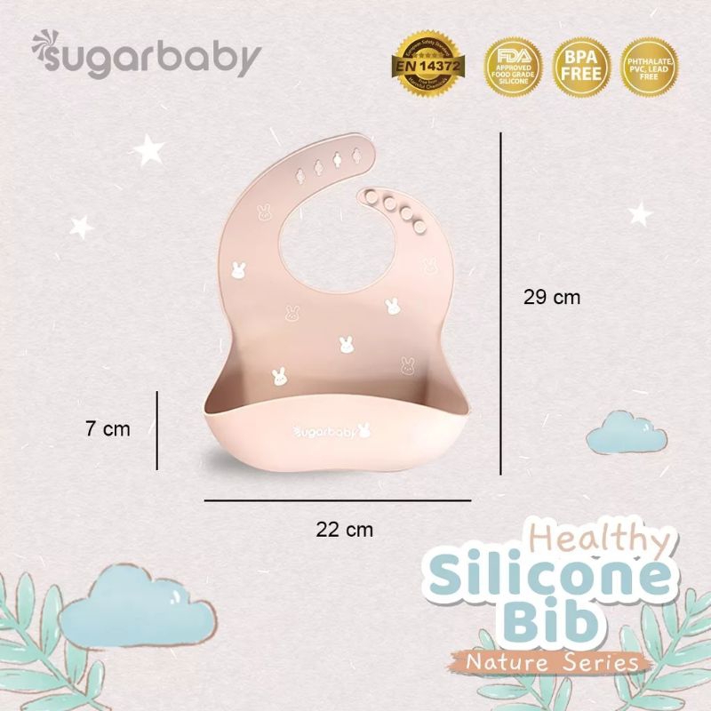 Sugarbaby Healthy silicon Bib / sugarbaby celemek silicon