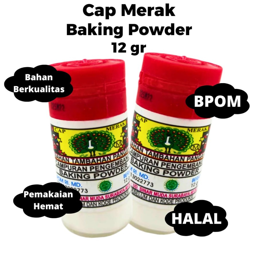 

BAKING POWDER CAP MERAK 12 GR / PENGEMBANG KUE